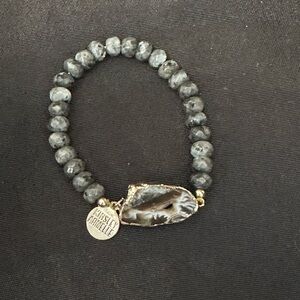 Kinsley Armelle Agate Collection Smoky Bracelet (S/M)